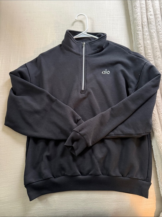 ALO Yoga Tops - ALO Yoga Womens Accolade 1/4 zip pullover, color-anthracite